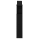 LED sengegavl Sort eg 200 x 18,5 x 103,5 cm Konstrueret træ