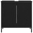 Badeværelsesskabsunder Sort eg 60 x 30 x 60 cm Konstrueret træ