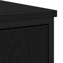 Badeværelsesskabsunder Sort eg 80 x 30 x 60 cm Konstrueret træ