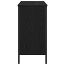 Badeværelsesskabsunder Sort eg 80 x 30 x 60 cm Konstrueret træ