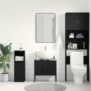 Badeværelsesskabsunder Sort eg 60 x 30 x 60 cm Konstrueret træ