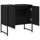 Badeværelsesskabsunder Sort eg 60 x 30 x 60 cm Konstrueret træ