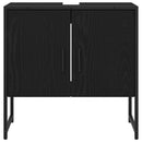Badeværelsesskabsunder Sort eg 60 x 30 x 60 cm Konstrueret træ