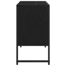 Badeværelsesskabsunder Sort eg 80 x 30 x 60 cm Konstrueret træ