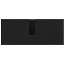 Badeværelsesskabsunder Sort eg 80 x 30 x 60 cm Konstrueret træ