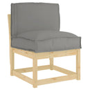 Pude Grå 50 x 40 x 12 cm Oxford stof