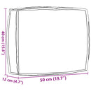 Pude Oxford stof Gråbrun 50 x 40 x 12 cm