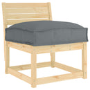 Pude Antracit 50 x 50 x 12 cm Oxford stof