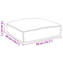 Pude Creme 50 x 50 x 12 cm Oxford stof