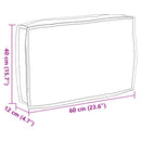 Pude Gråbrun 60 x 40 x 12 cm Oxford stof