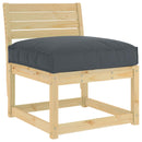 Pude Antracit 70 x 70 x 12 cm Oxford stof