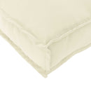Pude Oxford stof Creme 70 x 70 x 12 cm