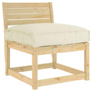 Pude Oxford stof Creme 70 x 70 x 12 cm