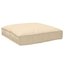 Pude Beige 80 x 80 x 12 cm Oxford stof