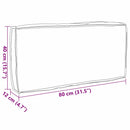 Pude Kongelig blå 80 x 40 x 12 cm Oxford stof