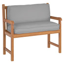 Pude Oxford stof Grå 120 x 40 x 12 cm