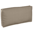 Pude Oxford stof Gråbrun 120 x 60 x 12 cm