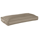 Pude Oxford stof Gråbrun 120 x 60 x 12 cm