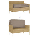 Pude Oxford stof Gråbrun 120 x 60 x 12 cm