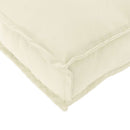 Pude Oxford stof Cremefarvet 60 x 40 x 8 cm