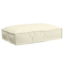Pude Oxford stof Cremefarvet 60 x 40 x 8 cm