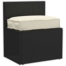 Pude Oxford stof Cremefarvet 60 x 40 x 8 cm