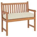 Pude Creme 110 x 40 x 8 cm Oxford stof