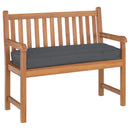 Pude Oxford stof Antracit 120 x 40 x 8 cm