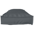 Pude Oxford stof Antracit 120 x 40 x 8 cm