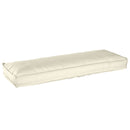 Pude Creme 120 x 40 x 8 cm Oxford stof