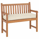 Pude Creme 120 x 40 x 8 cm Oxford stof
