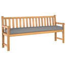 Pallet pude Oxford stof Grå 180 x 40 x 8 cm