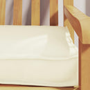 Pallet pude Oxford stof Cremefarvet 180 x 40 x 8 cm