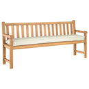 Pallet pude Oxford stof Cremefarvet 180 x 40 x 8 cm