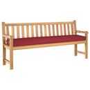 Pallet pude Oxford stof Vinrød 180 x 40 x 8 cm