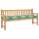 Pallet pude Grøn Blad Mønster 180 x 40 x 8 cm Oxford stof