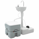 Camping Toilet Sæt 2 pcs Grå 50,5 x 33 x 103 cm