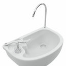 Camping Toilet Sæt 2 pcs Blå og Hvid Høj-densitet Polyethylen