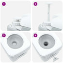 Camping toilet Grå 41,5 x 36,5 x 42 cm Høj-densitet Polyethylen