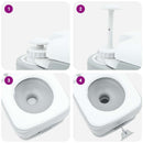 Camping toilet Grå og Hvid 41,5 x 36,5 x 30 cm Polyethylen