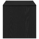 tv-bord 100x40x40 cm konstrueret træ sort egetræsfarve