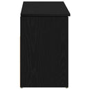skobænk 102x30,5x45 cm konstrueret træ sort egetræsfarve