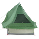 Tipi telt med tag med opbevaring Grøn 466 x 310 x 240 cm taft