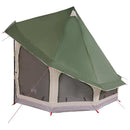 Tipi telt med tag med opbevaring Grøn 404 x 370 x 270 cm taft