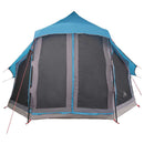 Tipi telt med tag med opbevaring Blå 404 x 370 x 270 cm taft