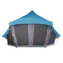 Tipi telt med tag med opbevaring Blå 508 x 470 x 300 cm taft