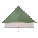 Tipi telt med tag med opbevaring Grøn 358 x 296 x 258 cm taft