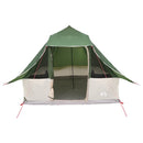 Tipi telt med tag med opbevaring Grøn 358 x 296 x 258 cm taft