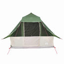 Tipi telt med tag med opbevaring Grøn 358 x 296 x 258 cm taft
