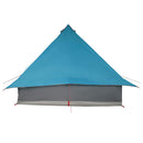 Tipi telt med tag med opbevaring Blå 358 x 296 x 258 cm taft